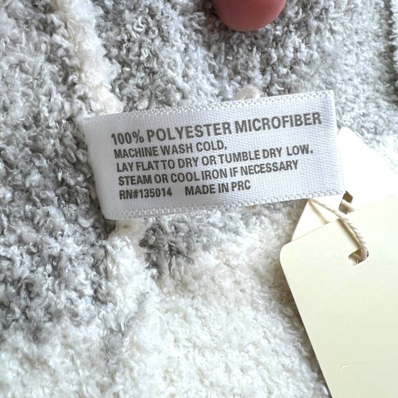 Comfyluxe Leopard Print Luxury Soft Robe Cream Ivory Gray One Size NWT - Picture 10 of 11